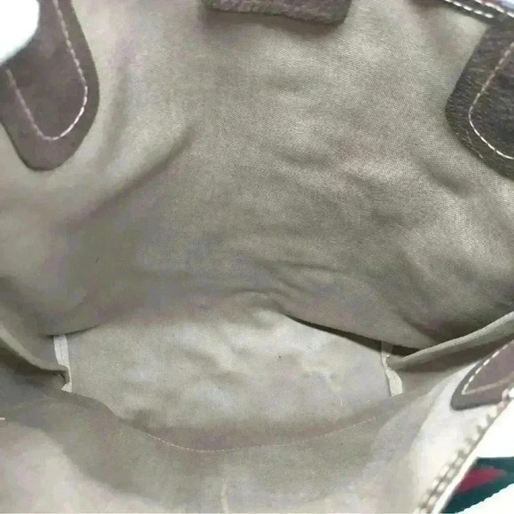 Gucci Tote Bag Vintage Sherry Line Brown PVC Certified Authentic - Picture 9 of 12